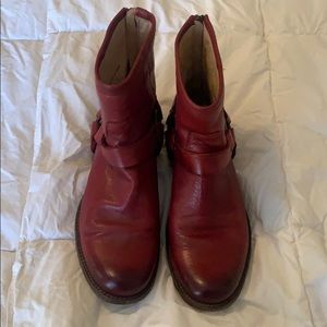 Frye red boots